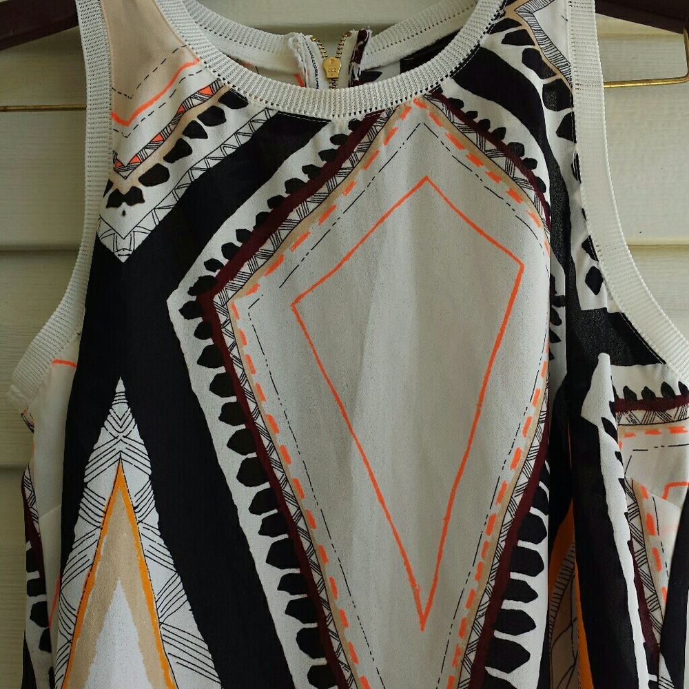 Mossimo Tribal Sheer Sleeveless Graphic Tee XS - Picture 8 of 8